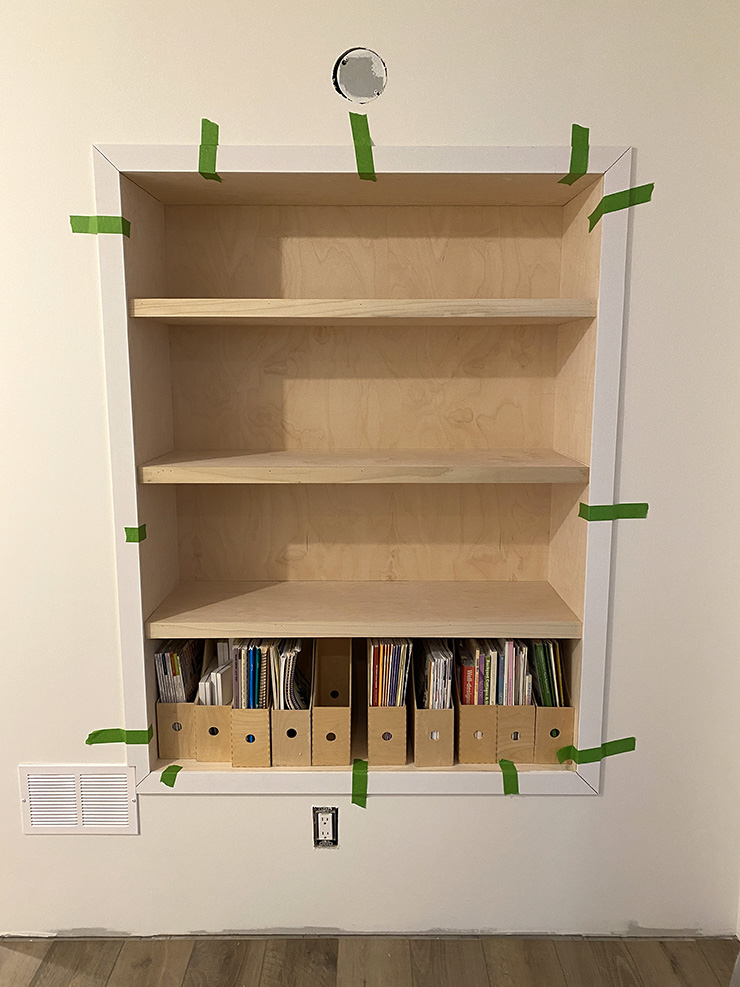Custom Built-in Shelf DIY – Week 4 of the One Room Challenge - Willow ...